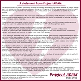 Project adam statement